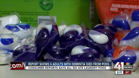 Laundry detergent pods pose risk to adults with dementia in addition to children