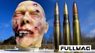 50 Cal vs Zombie Head 🔥🧟‍♂️🔫