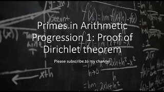Analytic number theory : prove Dirichlet theorem 2 reduction to L function