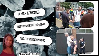 This man got arrested just for sharing the gospel. And for mentioning God.