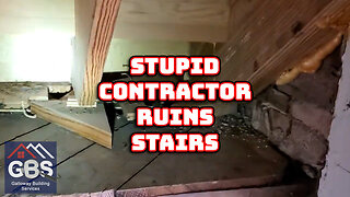 Stupid Contractor Award on Stairs!!! LOL