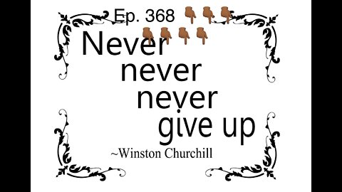 Ep. 368 Never give up 05-31-2022