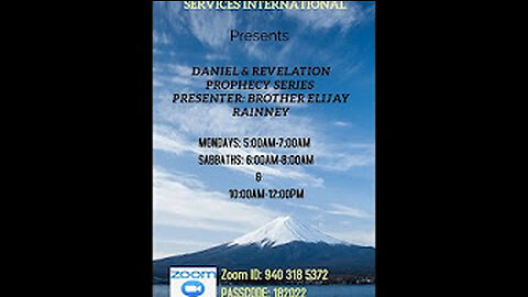 Daniel and Revelation. Monday 21st Nov.2022. 6am