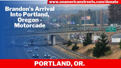 Brandon's Arrival Into Portland, Oregon - Motorcade