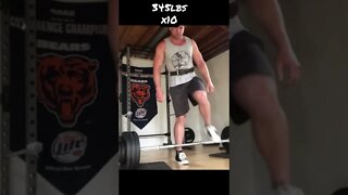 345x10 deadlift #shorts