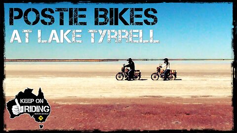 Postie Bikes at Lake Tyrrell