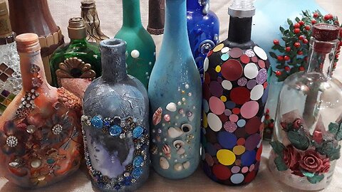 GARRAFAS DECORADAS - Reciclando garrafas de vidro @lucibuzo ​