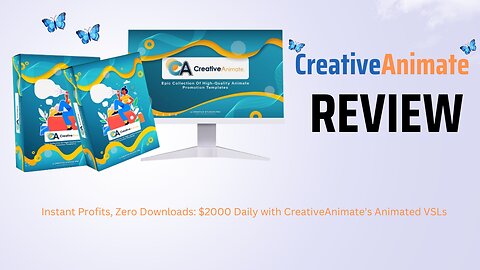 Instant Profits, Zero Downloads: $2000 Daily with CreativeAnimate Demo Video
