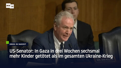 US-Senator: In Gaza in drei Wochen sechsmal mehr Kinder getötet als im gesamten Ukraine-Krieg