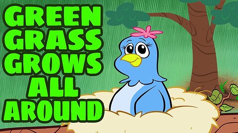 The Green Grass Grew All Around Poem 2024 - New Nursery Rhyme Songs 2024 - Cartoon for Babies