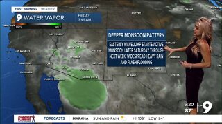 Excessive heat and a more active monsoon pattern