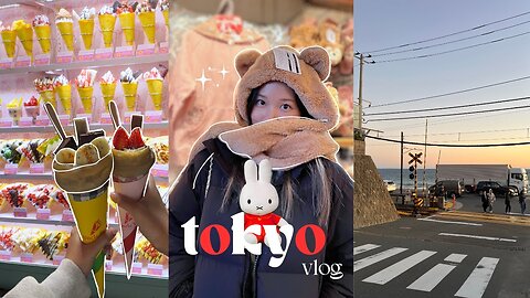 tokyo vlog 🗼🍡 (disneysea, kamakura day trip, harajuku, cafes, vintage shopping, what we ate)