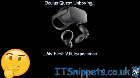 Oculus Quest Unboxing - My First VR Experience (@youtube, @ytcreators)