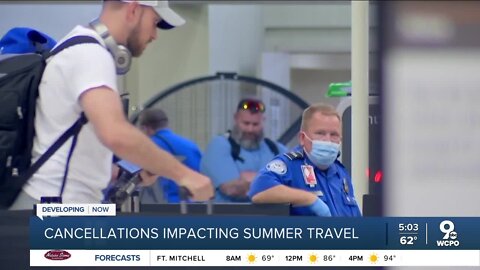 Cancellations impacting summer travel