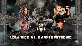 NXT Halloween Havoc 2023 Day 1 Lola Vice vs Karmen Petrovic in a 2023 NXT Breakout Tournament
