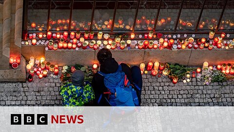 Czech Republic mourns victims of Prague university mass shooting | BBC News
