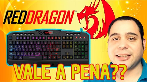 O TECLADO RGB MAIS ESTILOSO DA REDRAGON HARPE K503RGB (VALE A PENA?)