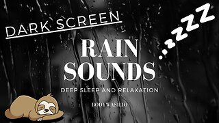 30-Minute Tranquil Rain Sounds for Deep Sleep and Relaxation | Black Screen