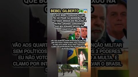 Bebel Gilberto Desprezível nada fez demais na🇧🇷 Bandeira em relação à... NÃO COMENTA BESTEIRA/ APAGO