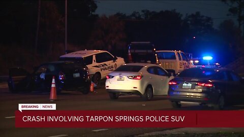 Tampa woman dies after crashing into Tarpon Springs Police SUV: FHP