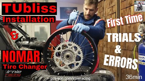 TUbliss Installation & NOMAR Tire Changer "First Time TRIALS & ERRORS" | Enduro BikeBuild Series Ep5