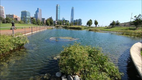 Parque Bicentanario in Santiago, Chile