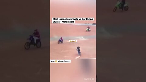 Most Insane Motorcycle vs Car Riding Stunts - Motorsport #shorts #motorsport #motorcycle #car #ride