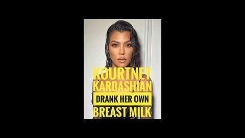 Kourtney Drank her own breast milk ?🤔