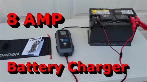 8 AMP Battery Charger - TOPDON TB8000 Automatic Battery Maintainer