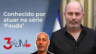 Ator israelense Lior Raz é voluntário da guerra no sul do país; Ran Lutzky comenta