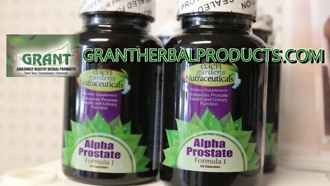 GUYS YOU NEED TO SEE THIS!!! Alpha Prostate Formula One from Grant Herbal Products.