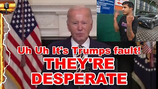 Joe Biden blames the entire border crisis on Trump and MAGA! There's no low they're won't scrape