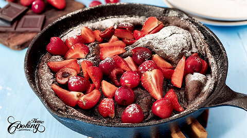 Chocolate Dutch Baby Pancake - Easy and Quick Recipe