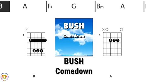 BUSH Comedown FCN GUITAR CHORDS & LYRICS