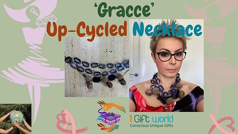 My ‘Grace’ Up-Cycled & Re-Cycled Necklace, a Masterpiece of Sustainability and Style #shorts
