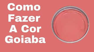 Como fazer a cor Goiaba Mistura de Cores