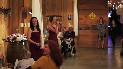 Maids of honor sing Justin Bieber parody toast