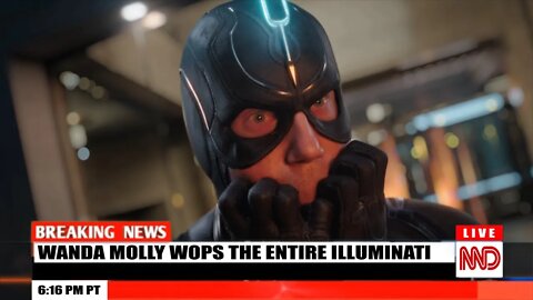 If CNN covered the Wanda vs The Illuminati fight - Doctor Strange 2 #doctorstrange