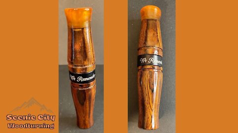 Wood turning: Ironwood Goose Call