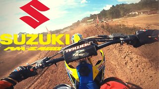 Test riding a 2019 RMZ450 on the Breezewood Advanced Track!