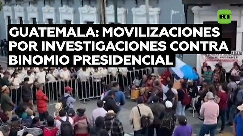 Pueblos indígenas de Guatemala se manifiestan contra investigaciones de la Fiscalía contra el binomio presidencial electo