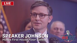 LIVE REPLAY: Speaker Johnson Makes First House Floor Speech - 1/31/24