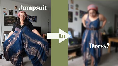 On the Mend: Turning a Jumpsuit into a Dress