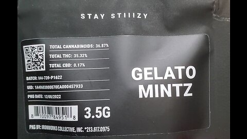 Stiiizy Gelato Mintz strain review