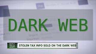 Stolen tax information on the dark web