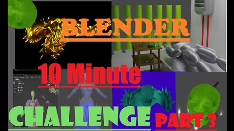 Blender 10 Minute Challenge EP 3 *** STREAM ***