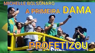 MICHELLE BOLSONARO A 1ª DAMA PROFETIZOU NUM ENCONTRO DE DEUS EM BRASÍLIA.