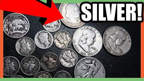 SILVER COINS FROM COIN SHOP - JUNK SILVER COINS WORTH MONEY!!