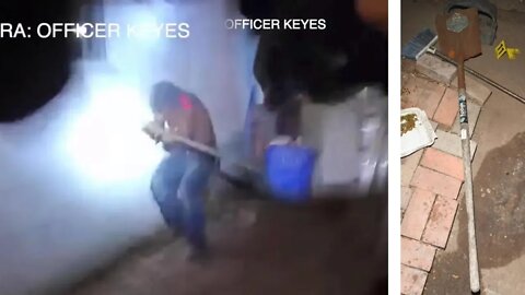 Body Cam: Man Charges at Officer With a Shovel. Fatal. San Diego Police Department