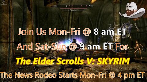 Swords And Sorcery Are Back. Elder Scrolls V: Skyrim SE Is On AHNC With Your Host, "Hat."